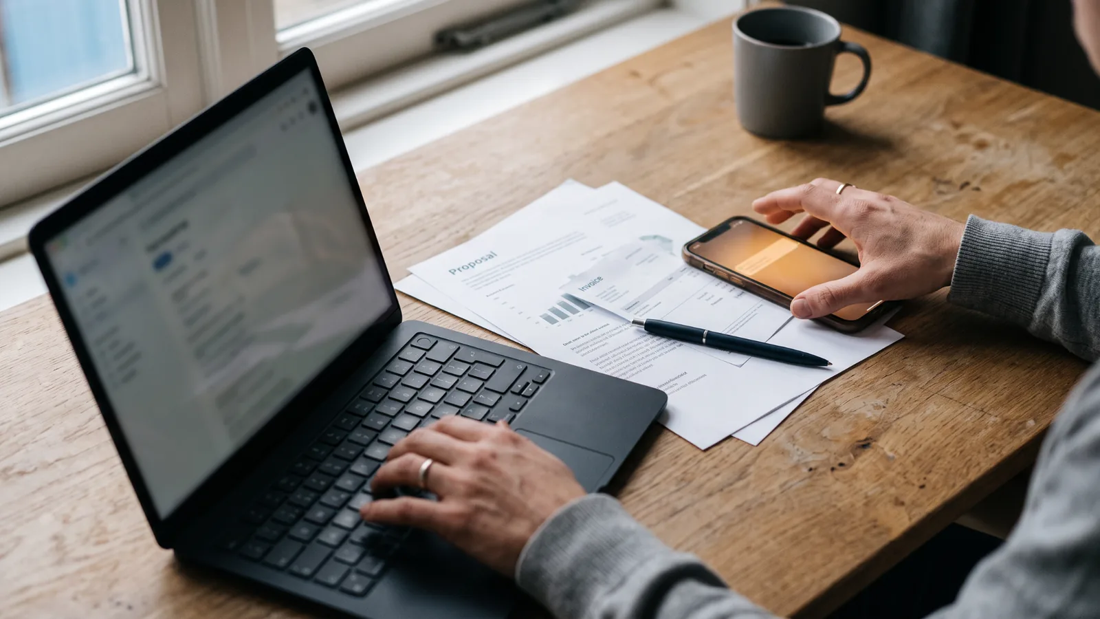 Workflows voor freelancers: van aanvraag tot betaalde factuur in een keten